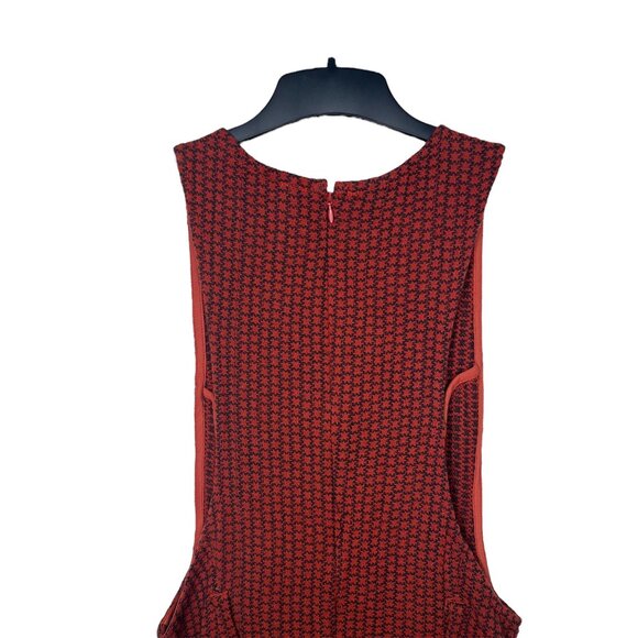 Free People Mod Mini Romper Playsuit Red & Black Sleeveless Women’s Size 10 - Picture 10 of 14